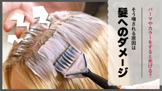 「パーマやカラーは禿げる」と言われる理由｜原因は髪へのダメージ
