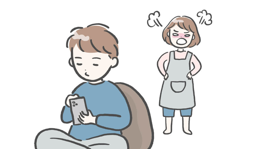 不健康な生活を送る成長期の男子